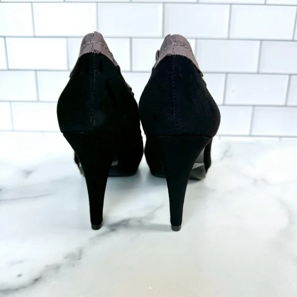 NWOT Boden Baley Black Suede Mary Jane Heels Size EU 38 - Picture 4 of 8